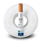 كابل نحاسي THHN/THWN معزول PVC قطر 4.4 مم 600 فولت 2500 قدم أبيض | شركة الفنار