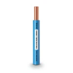 كابل نحاسي THHN/THWN معزول PVC 105 درجة مئوية قطر 2.7 مم 600 فولت طول 2500 قدم أزرق | شركة الفنار