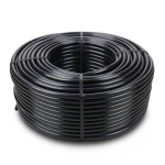 لفة أنابيب HDPE ضغط 10 بار PE 80، قطر خارجي 20 مم، سمك 1.8 مم، أسود