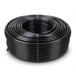 HDPE Plastic Coil Pipe Nominal Pressure 10 Bar PE 80, Outside Diameter 50 mm SDR 33, Black