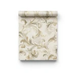 American Wallpaper 10m Length, 0.53m Width, Beige Color, Model aq50107