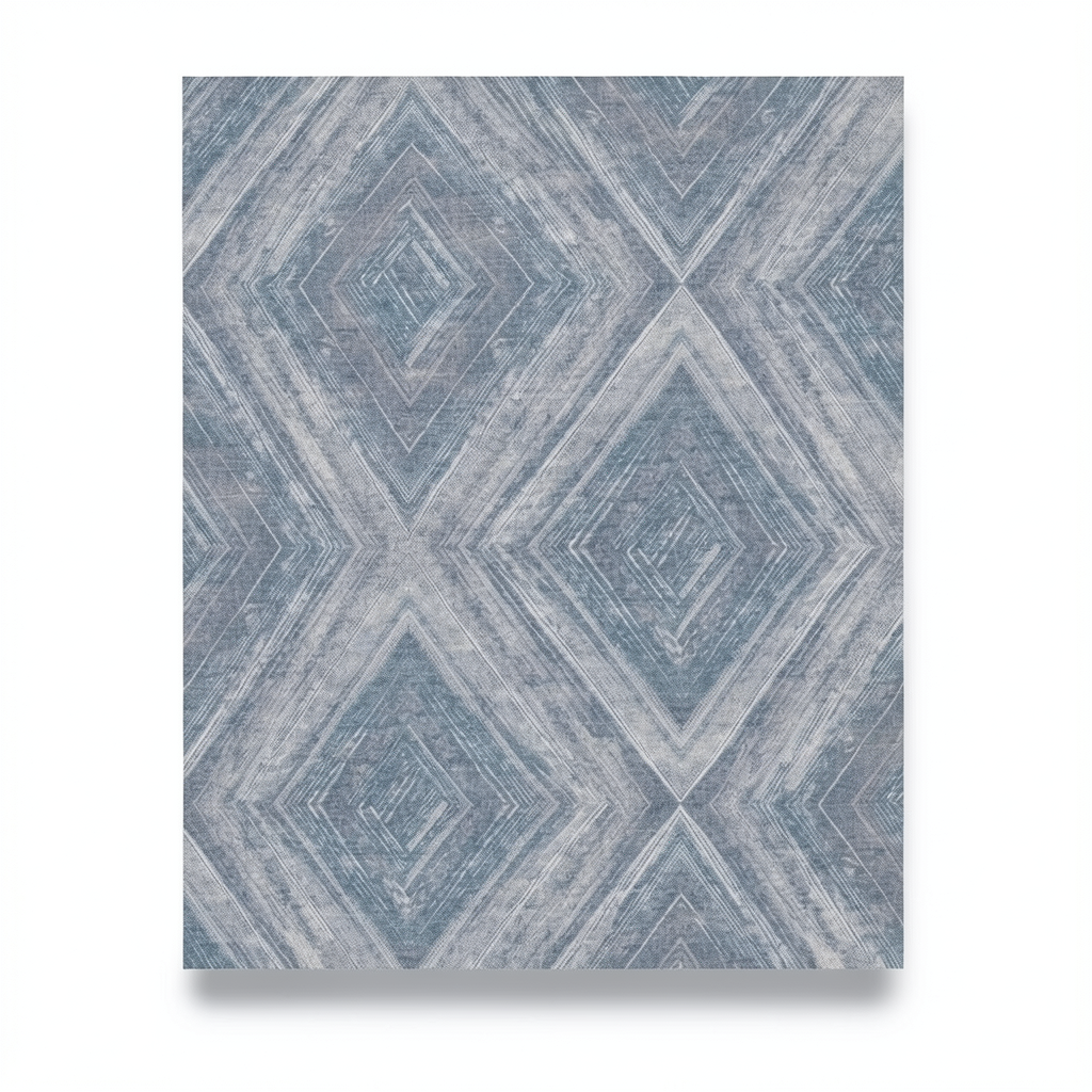 Spanish Wallpaper Gray Color Geometric Design, Size 10m x 0.53m, Model 1100-1