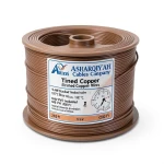 16 AWG Stranded Tinned Copper Electric Wire, PVC Insulated 105°C, Brown, 600V, 2500 Ft | Asharqiyah Cables Company for Industry