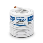 كابل نحاسي THHN/THWN معزول بمركب PVC قطر 11.9 مم 600 فولت 500 قدم أبيض | شركة الفنار