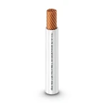 كابل نحاسي THHN/THWN معزول PVC 105 درجة مئوية قطر 15.1 مم 600 فولت 500 قدم أبيض | شركة الفنار