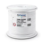 كابل نحاسي THHN/THWN معزول PVC قطر 8.8 مم 600 فولت 500 قدم أبيض | شركة الفنار