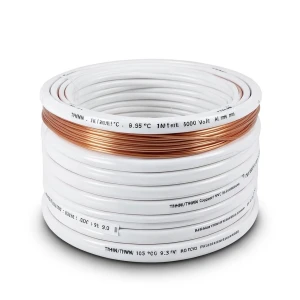كابل نحاسي THHN/THWN معزول PVC 105 درجة مئوية قطر 9.3 مم 600 فولت طول 500 قدم أبيض | شركة الفنار