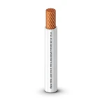 كابل نحاسي THHN/THWN معزول PVC قطر 4.4 مم 600 فولت 2500 قدم أبيض | شركة الفنار