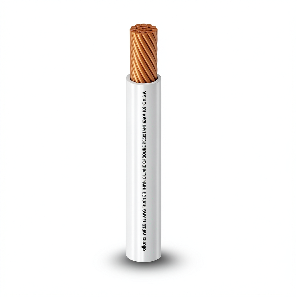 THHN/THWN Copper Cable PVC Insulation 105°C Diameter 16.1 mm 600 Volt 500 Feet White | Al Fanar