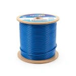 كابل نحاسي THHN/THWN معزول بمركب PVC 105°C قطر 3.8 مم 600 فولت طول 2500 قدم أزرق | شركة الفنار