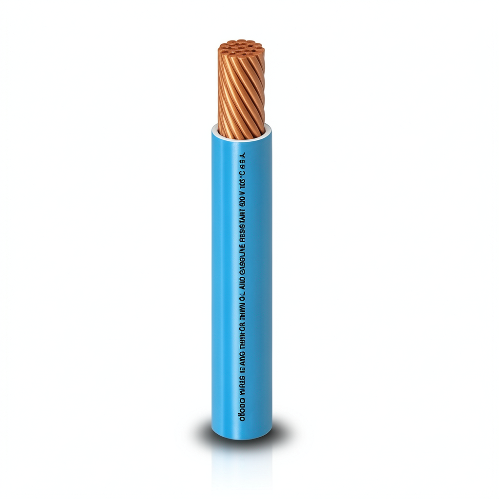 THHN/THWN Copper Cable PVC Insulation 105°C Diameter 4.4 mm 600 Volt 2500 Feet Blue | Al Fanar