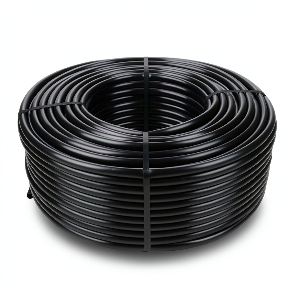 لفة أنابيب HDPE ضغط 4 بار PE 100 قطر 63 مم سمك 1.8 مم لون أسود