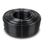 HDPE Plastic Coil Pipe Nominal Pressure 10 Bar PE 80, Outside Diameter 50 mm SDR 33, Black