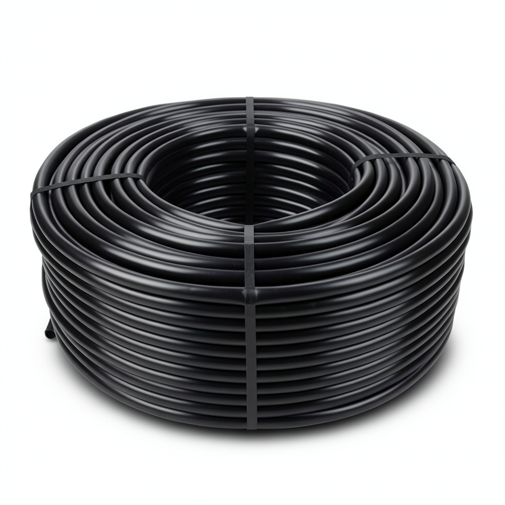 HDPE Coil Pipe Pressure 10 Bar PE 80, 63 mm OD, 4.7 mm Thickness, Black