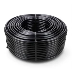 لفة أنابيب HDPE ضغط 10 بار PE 80 مقاس 75 mm SDR 33 لون أسود