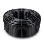 HDPE Plastic Coil Pipe Pressure 10 Bar PE 80, Outer Diameter 90 mm, Thickness 6.7 mm, Black
