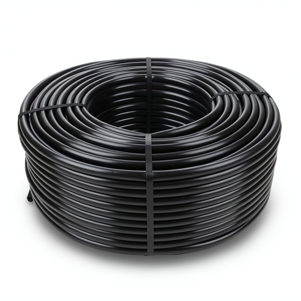High Density Polyethylene Coil Pipe 10 Bar PE 80 Outer Diameter 110 mm SDR 33 Black