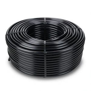 لفة HDPE ضغط 10 بار PE 80، قطر خارجي 125 مم SDR 33، لون اسود