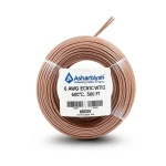 6 AWG Stranded Tinned Copper Electric Wire, PVC Insulation 105°C, Brown, 600V, 500 Ft | Asharqiyah Cables Company for Industry