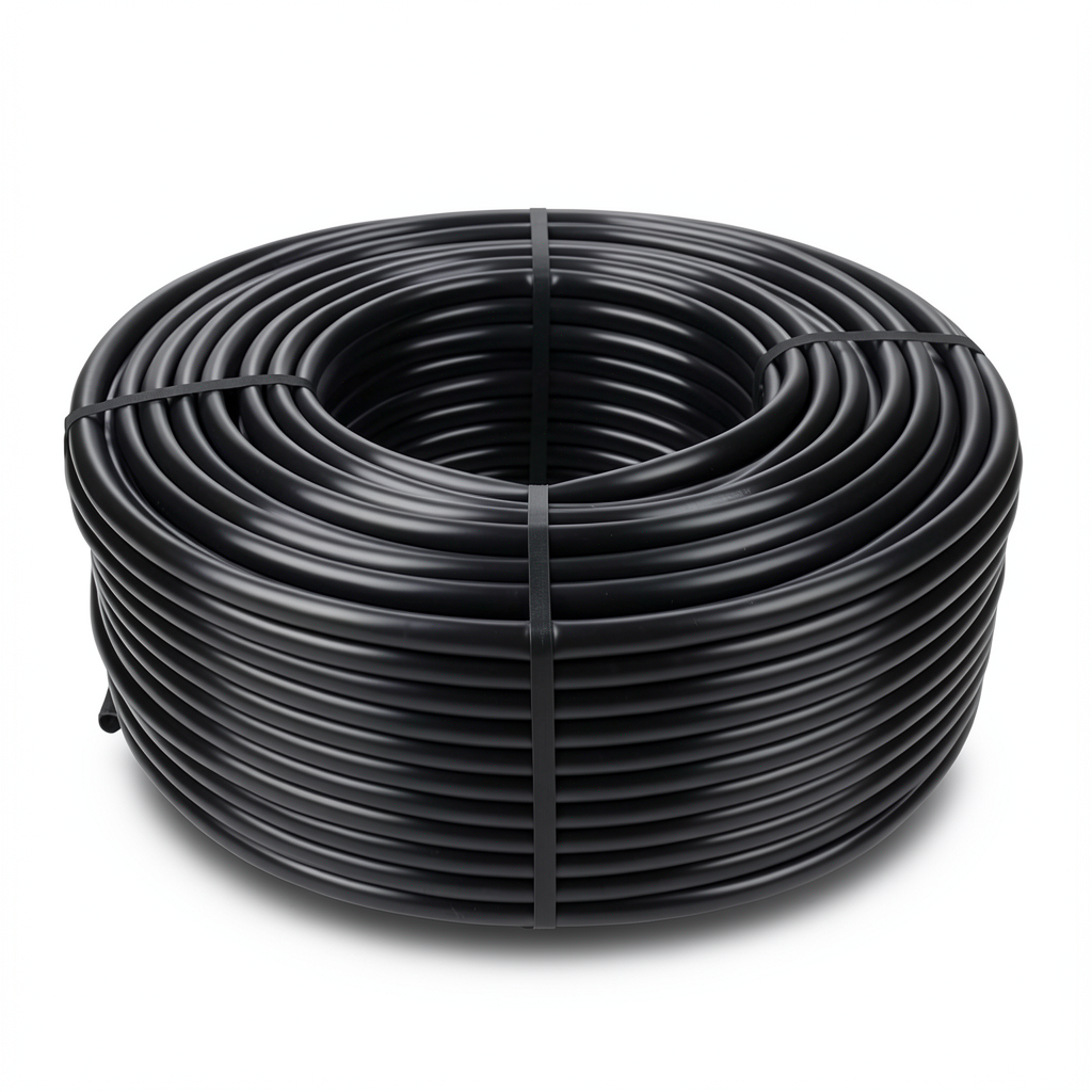 لفة أنابيب بلاستيك HDPE ضغط 4 بار PE 100 قطر خارجي 75 مم سمك 1.9 مم لون أسود