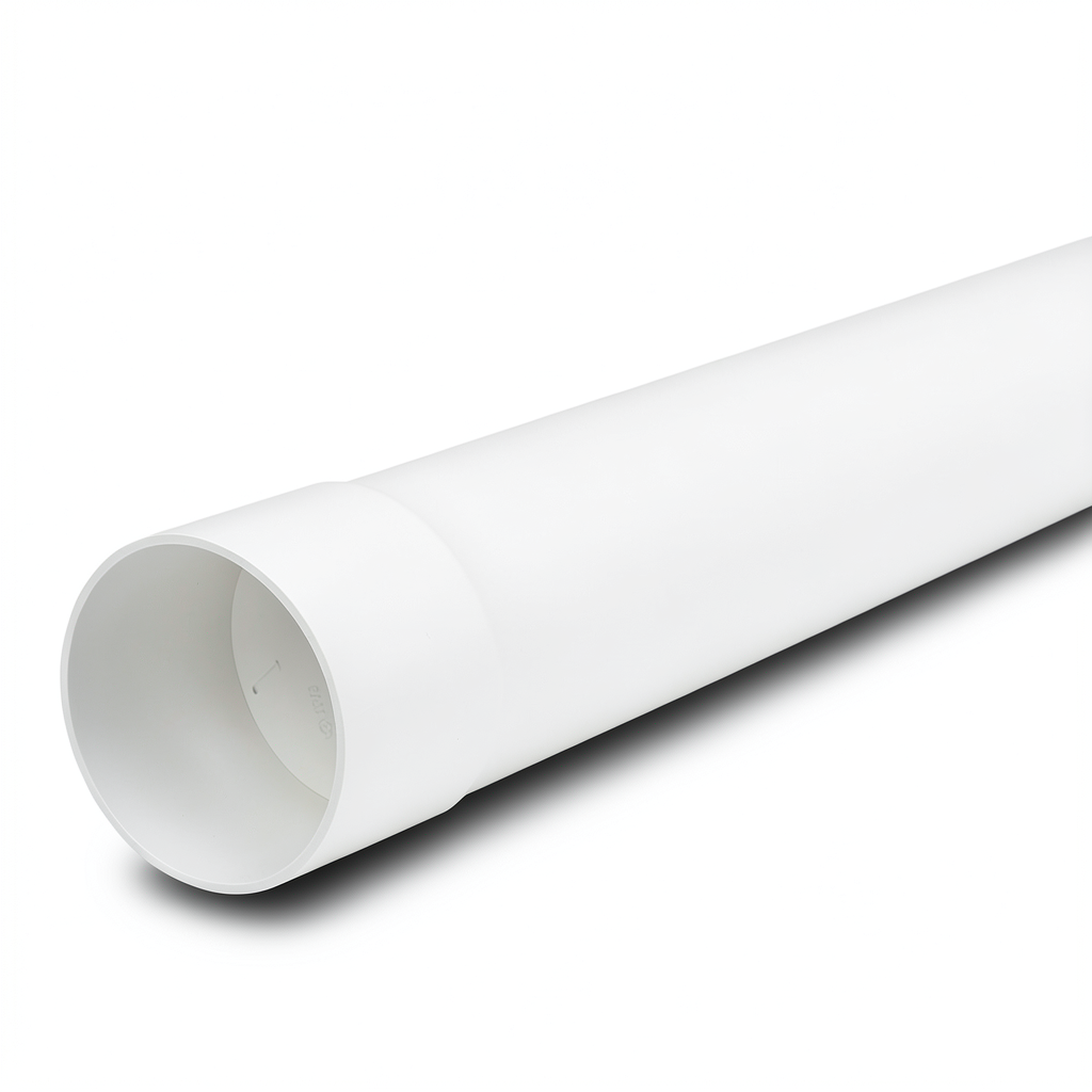مواسير UPVC ضغط 25 بار (SDR 11) مقاس 200 ملم سماكة 18.2 مم لون أبيض