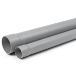 أنابيب بلاستيك UPVC كلاس 1 ضغط 2 بار مقاس 140 mm سماكة 2.2 mm لون رمادي