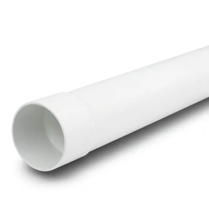 مواسير بلاستيك UPVC ضغط 9 بار مقاس 2 إنش سمك 3.0 مم لون أبيض