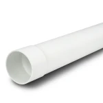 أنابيب بلاستيك UPVC ضغط 12 بار مقاس 1/4 1 إنش سمك 2.7 مم لون أبيض