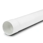 أنابيب UPVC ضغط 12 بار مقاس 1 1/2 إنش سماكة 3 مم لون أبيض