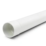 مواسير بلاستيك UPVC ضغط 12 بار مقاس 2 إنش سمك 3.7 ملم لون أبيض