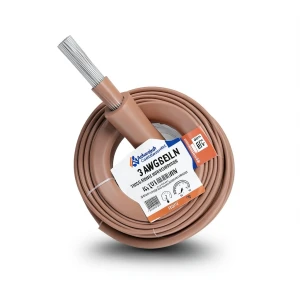 سلك نحاس مجدول 3 AWG مطلي بالقصدير عزل PVC 105°C بني 600 فولت 500 قدم | شركة كابلات الشرقية للصناعة
