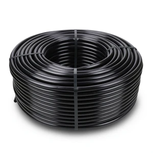 لفة انابيب بلاستيك HDPE ضغط 10 بار PE 80، قطر خارجي 50 ملم SDR 33، لون اسود