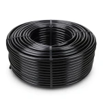 لفة HDPE ضغط 10 بار PE 80، قطر خارجي 63 مم، سماكة 4.7 مم، لون أسود