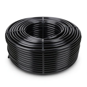 لفة HDPE ضغط 10 بار PE 80، قطر خارجي 63 مم، سماكة 4.7 مم، لون أسود