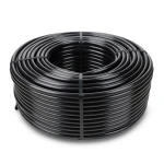 High Density Polyethylene Coil Pipe 10 Bar PE 80 Outer Diameter 110 mm SDR 33 Black
