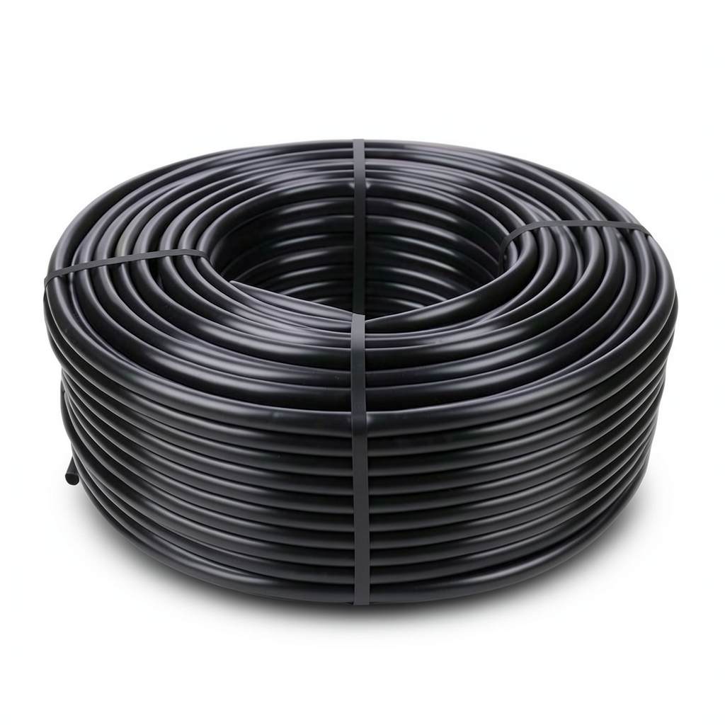 HDPE Coil Pipe Nominal Pressure 4 Bar PE 100 OD 125 mm Thickness 3.1 mm Black