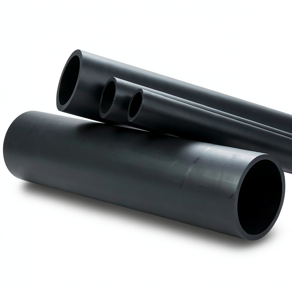 انابيب HDPE ضغط 4 بار PE 100 قطر خارجي 140 مم سمك 3.5 مم لون اسود
