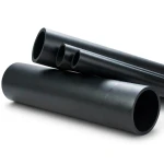 HDPE Plastic Pipe Nominal Pressure 4 Bar PE 100 OD 160 mm Thickness 4 mm Black