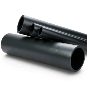 High Density Polyethylene Pipe PN 4 Bar PE 100 180 mm Black