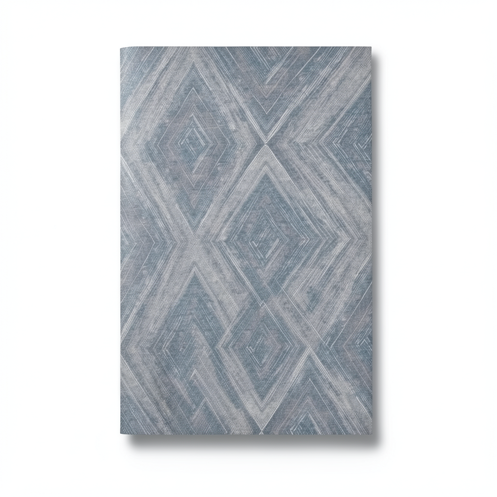 Spanish Wallpaper Gray Color Geometric Design, Size 10m x 0.53m, Model 1100-1