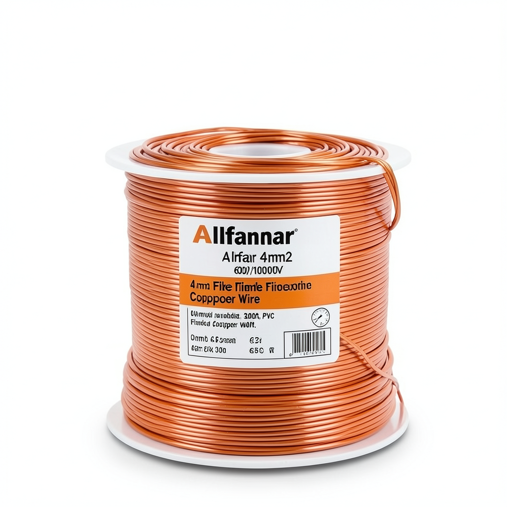 Alfanar 4 mm2 Flexible Tinned Copper Wire, 600/1000 volts, 300ft, Orange | Al Fanar