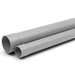 أنابيب بلاستيك UPVC كلاس 1 ضغط 2 بار مقاس 140 mm سماكة 2.2 mm لون رمادي