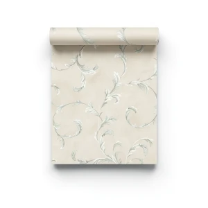 American Wallpaper Length 10m, Width 0.53m, Beige Color, Model aq50202
