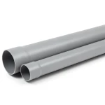 أنابيب UPVC كلاس 1 ضغط 2 بار مقاس 160 مم سماكة 2.2 مم لون رمادي
