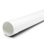 مواسير بلاستيك UPVC ضغط 9 بار مقاس 2 إنش سمك 3.0 مم لون أبيض