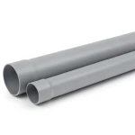 مواسير UPVC كلاس 1 ضغط اسمي 2 بار مقاس 225 مم سمك 2.2 مم لون رمادي
