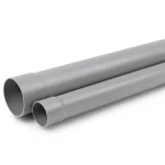 مواسير بلاستيك UPVC كلاس 1 ضغط 2 بار مقاس 250 مم سماكة 2.4 مم لون رمادي