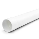 أنابيب UPVC ضغط 12 بار مقاس 1 1/2 إنش سماكة 3 مم لون أبيض
