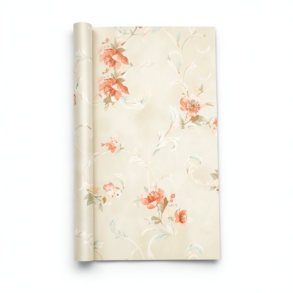 Classic Wall Decoration 10mx0.53m Beige and Orange, Model aq50305