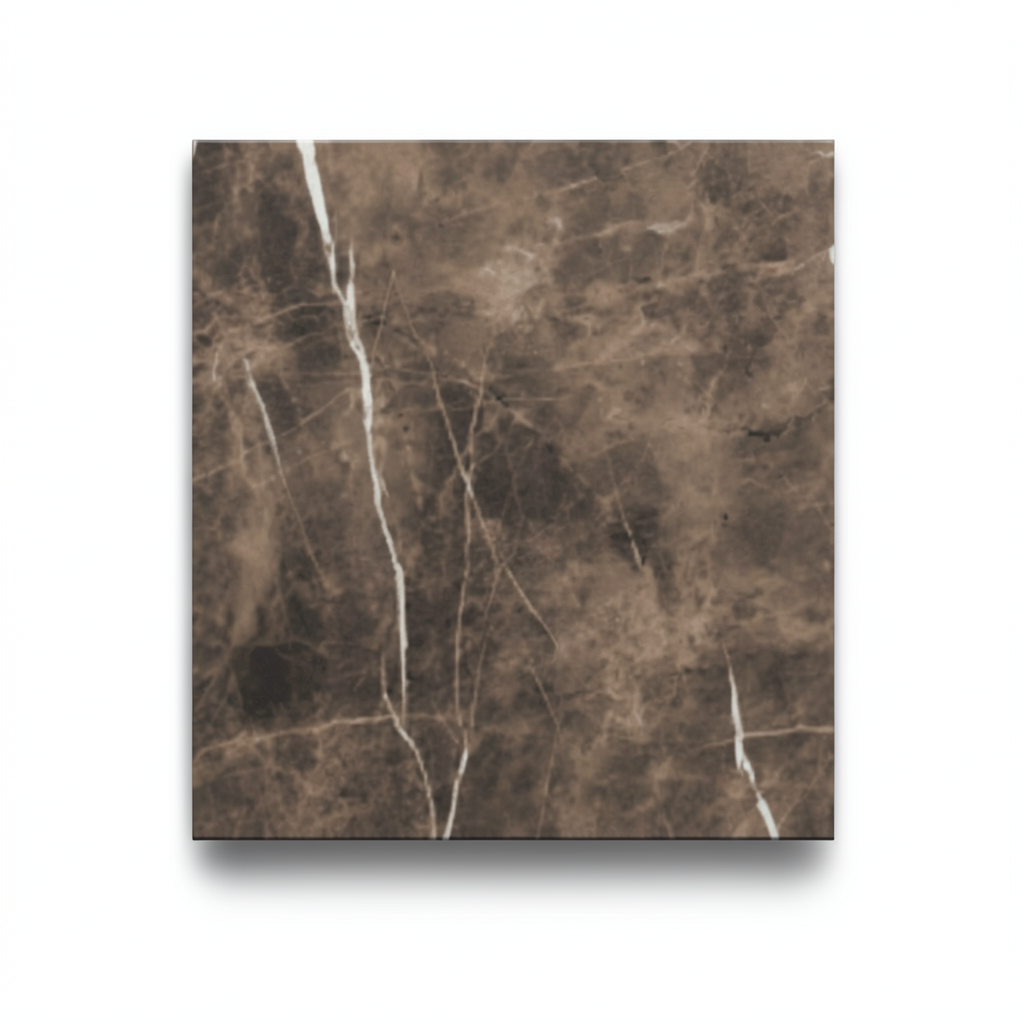 Porcelain Floor Tiles 10 mm Thickness, 60x60 cm, Brown, Emperador